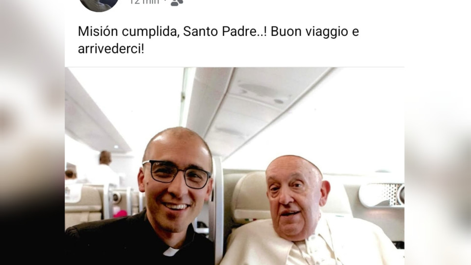 "Misión cumplida, Santo Padre, buon viaggio y arrivederci" "Misión cumplida, Santo Padre, buon viaggio y arrivederci"