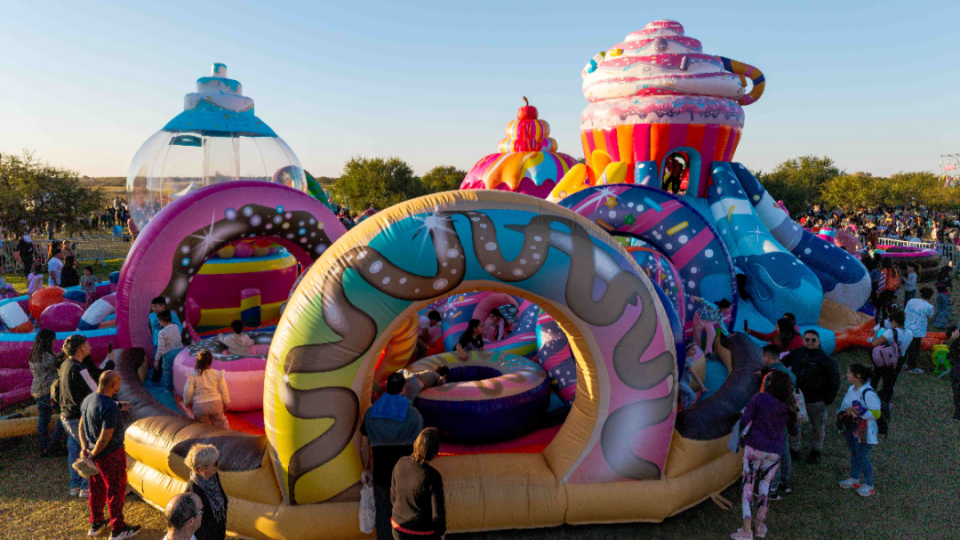 Cómo es el parque inflable más grande de la Argentina y dónde queda Cómo es el parque inflable más grande de la Argentina y dónde queda