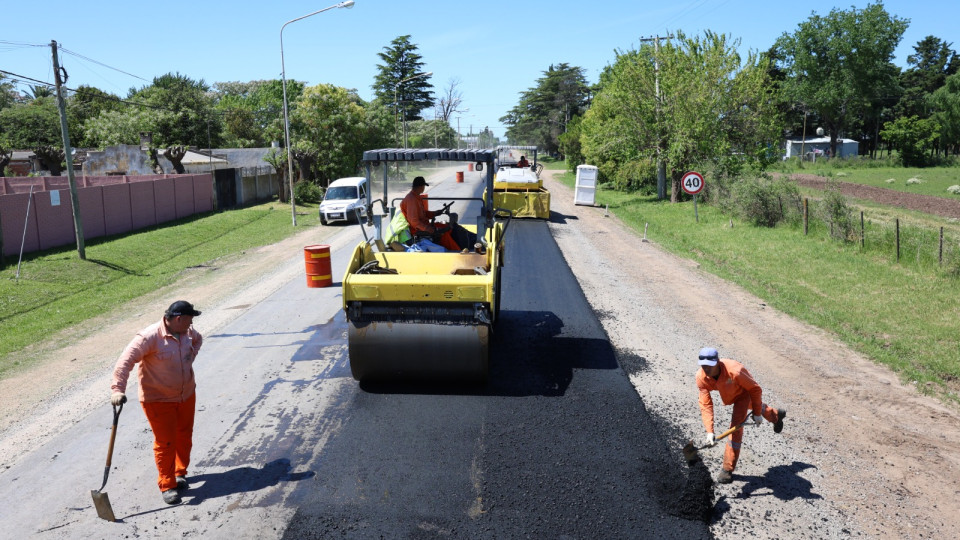 Finalizó la obra de pavimentación del acceso a Santa Lucía Finalizó la obra de pavimentación del acceso a Santa Lucía