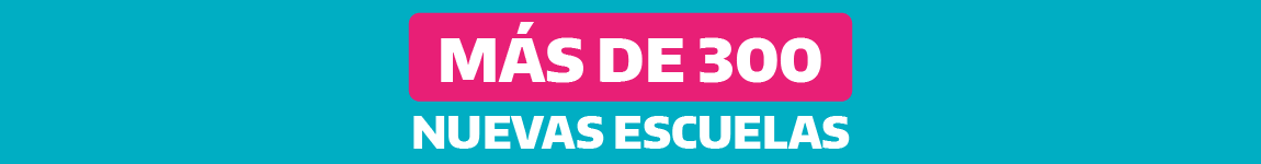 300 escuelas
